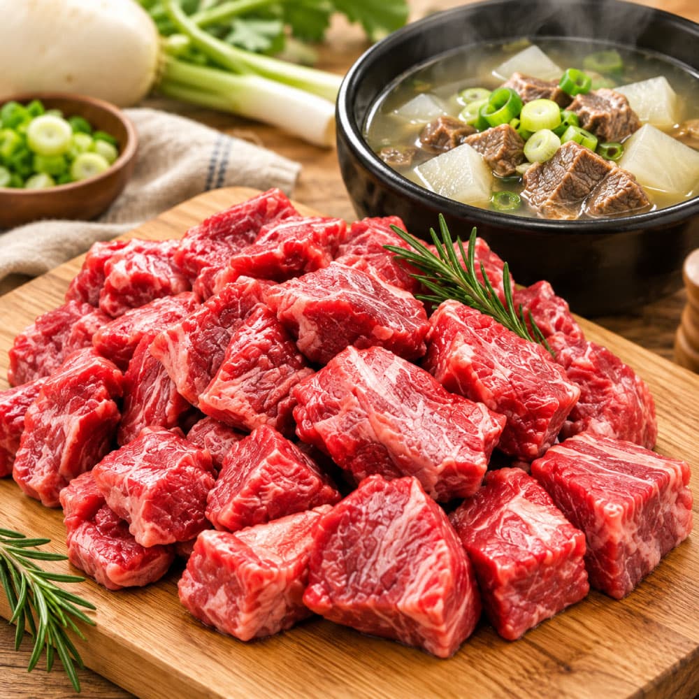 투뿔 한우 국거리 600g(300g+300g)